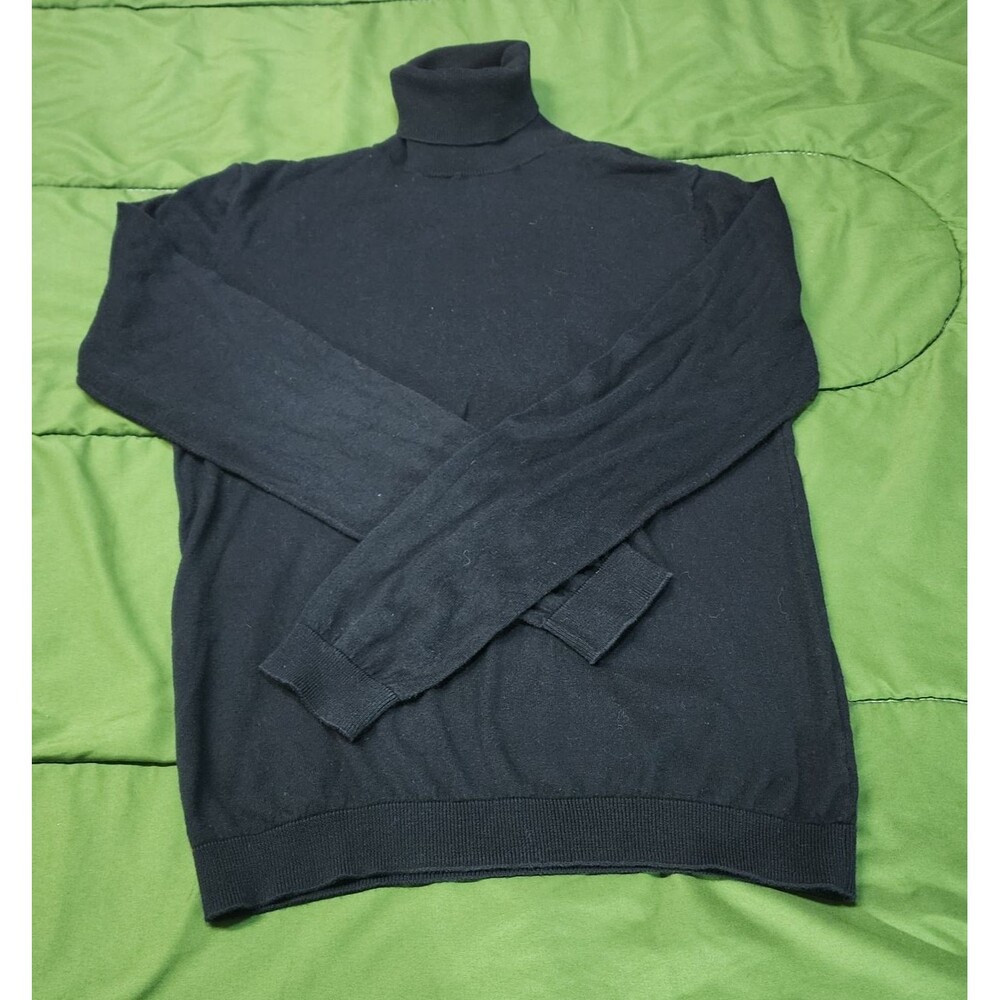 TOPMAN Men's Turtleneck Sweater Blak Size S